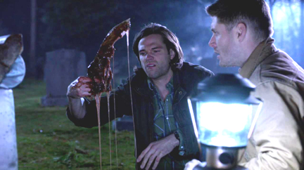Sam retrieves the Blade. Sam retrieves the Blade.